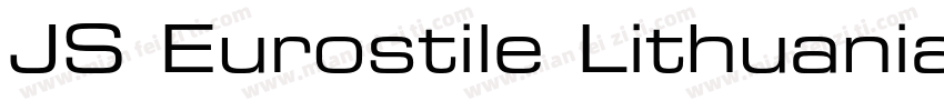 JS Eurostile Lithuanian Extended No字体转换